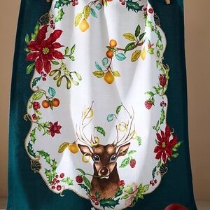 NWT Anthropologie Lou Rota 12 Days Christmas Kitchen Towel